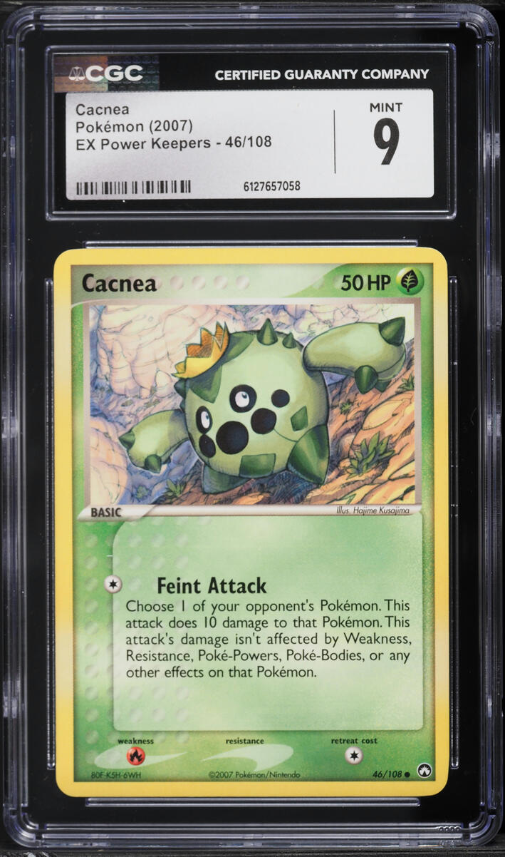 2007 Pokemon EX Power Keepers Cacnea #46 CGC 9 MINT