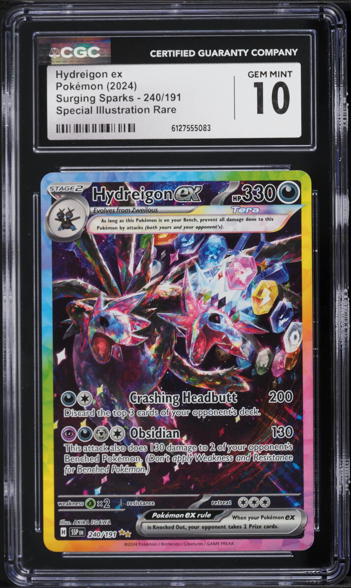 2024 Pokemon Scarlet & Violet Surging Sparks SIR Hydreigon ex #240 CGC 10 GEM MINT