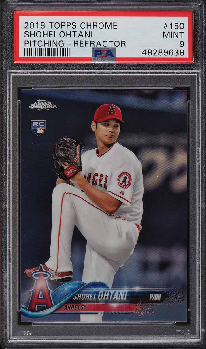 2018 Topps Chrome Gold Refractor Shohei Ohtani ROOKIE AUTO /50 #RA