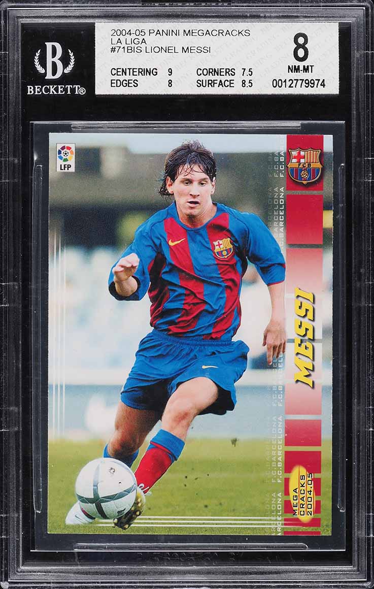 2004 Panini Sports Mega Cracks Lionel Messi ROOKIE #71 PSA 6 EXMT