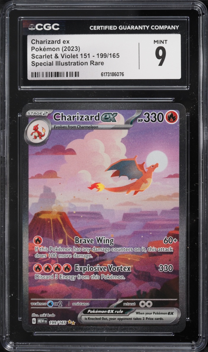 2023 Pokemon Scarlet & Violet 151 SIR Charizard EX #199 CGC 9 MINT