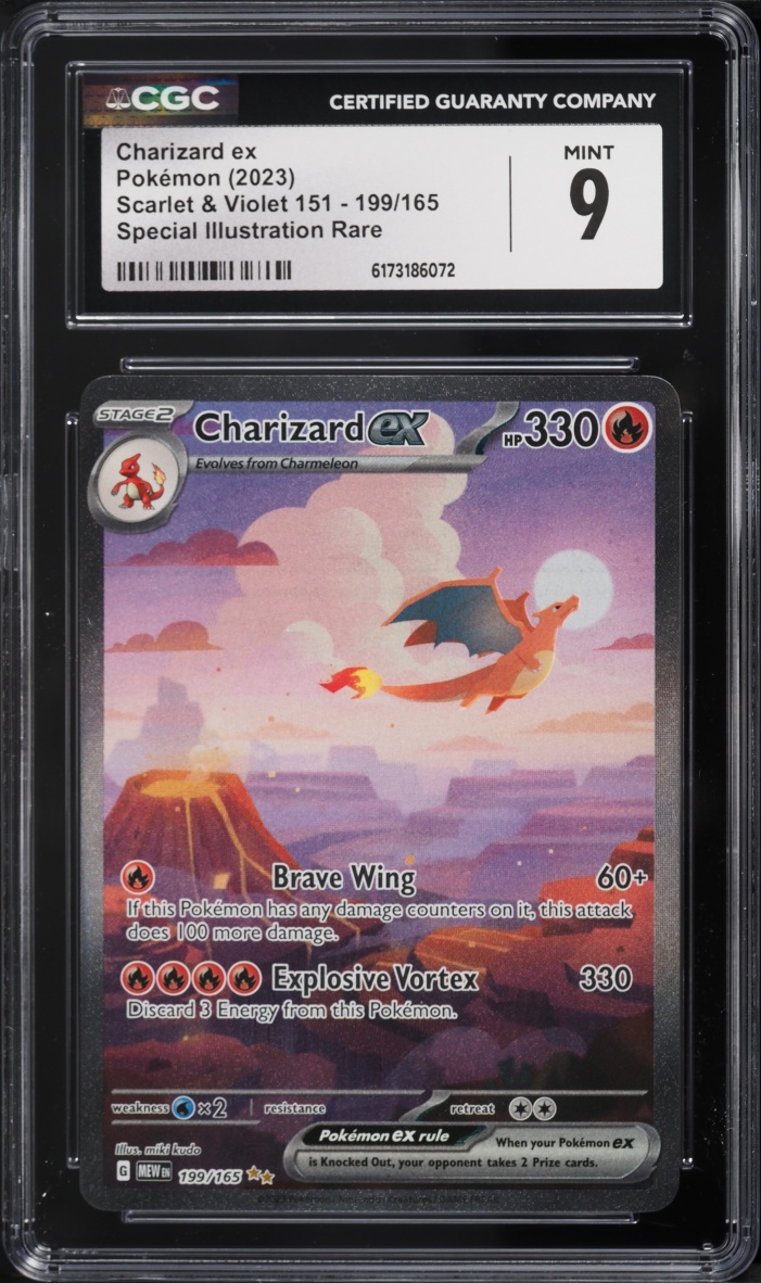 2023 Pokemon Scarlet & Violet 151 SIR Charizard EX #199 CGC 9 MINT