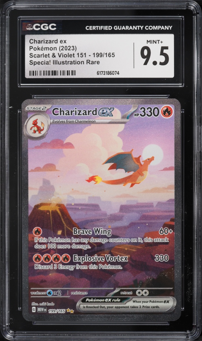 2023 Pokemon Scarlet & Violet 151 SIR Charizard EX #199 CGC 9.5 MINT+