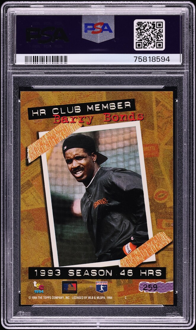 1994 Stadium Club Barry Bonds #259 PSA 10 GEM MINT
