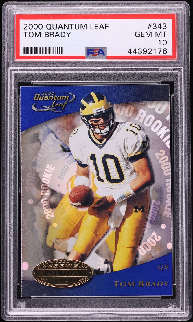 2000 Quantum Leaf Tom Brady ROOKIE #343 PSA 10 GEM MINT