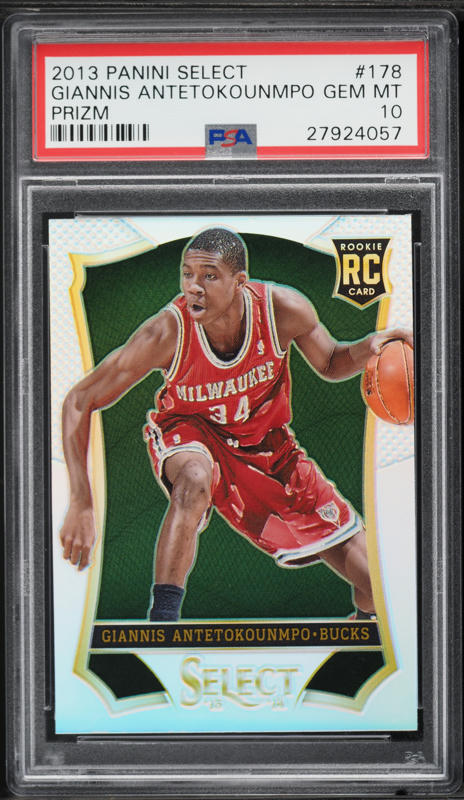 2013 SP Authentic '01 FX Giannis Antetokounmpo ROOKIE #91 PSA 10