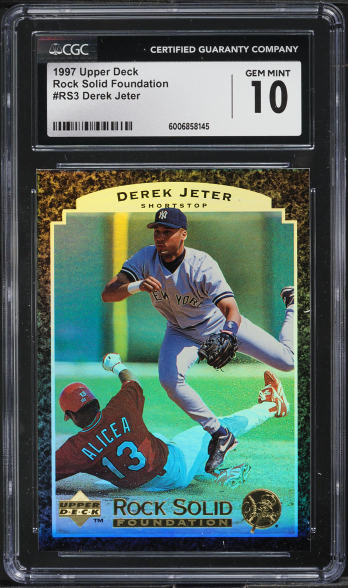 1997 Upper Deck Rock Solid Foundation Derek Jeter #RS3 CGC 10 GEM MINT