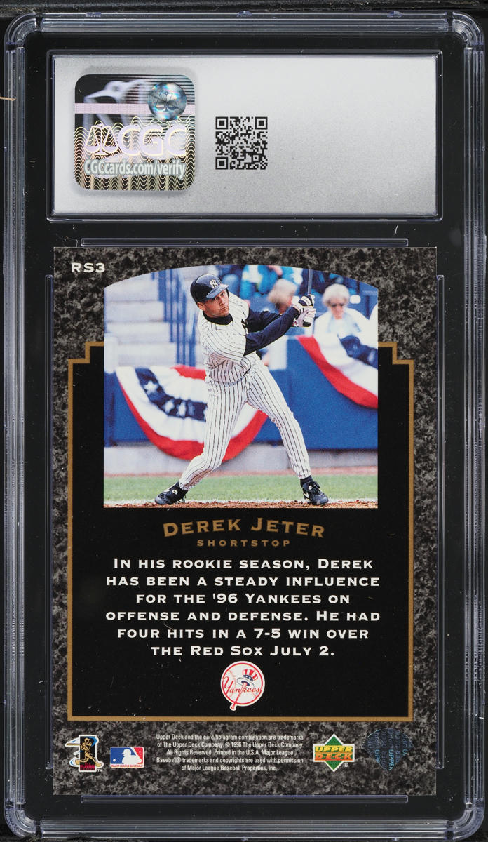 1997 Upper Deck Rock Solid Foundation Derek Jeter #RS3 CGC 10 GEM MINT