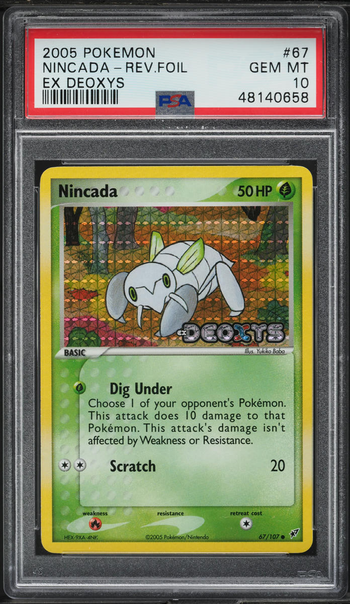 2005 Pokemon EX Deoxys Reverse Holo Nincada #67 PSA 10 GEM MINT