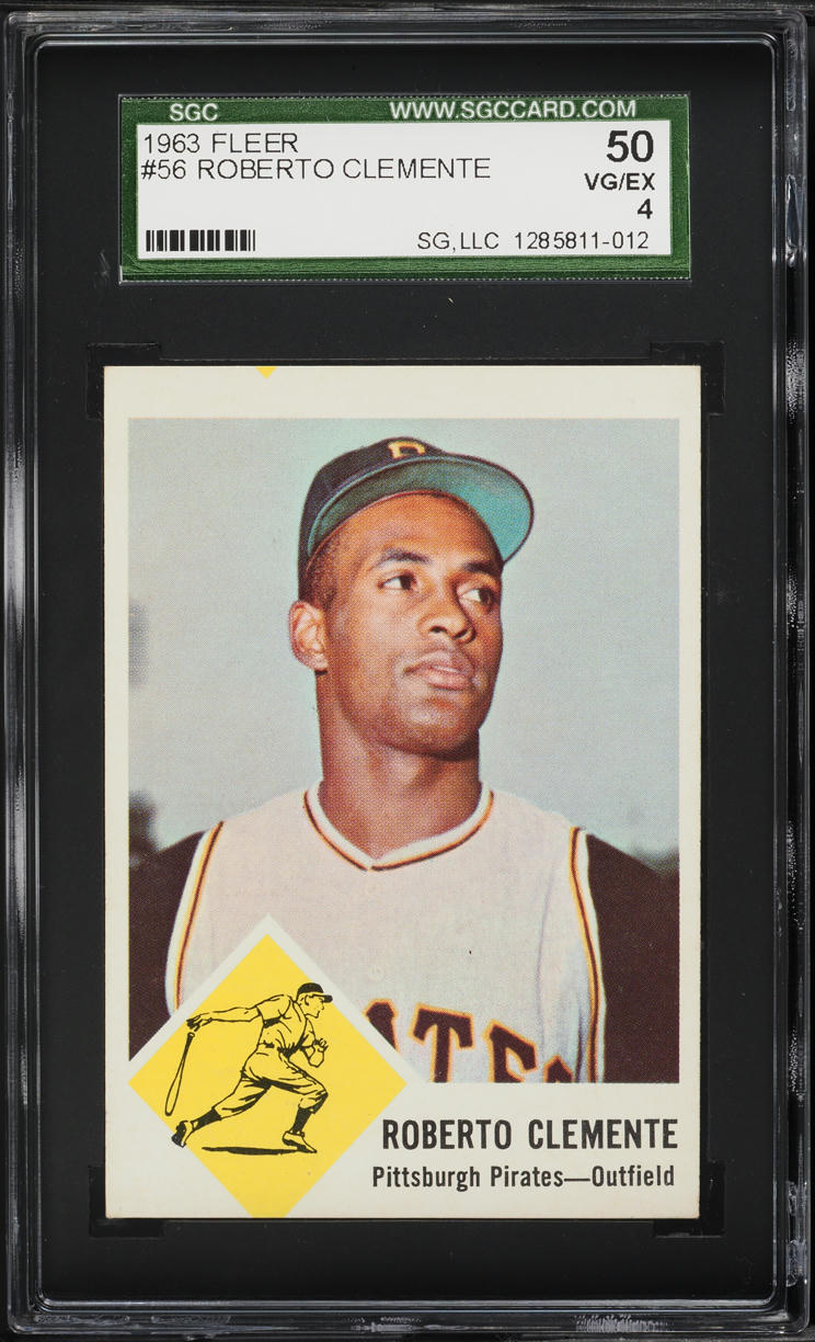 1963 Fleer Roberto Clemente #56 SGC 4 VGEX