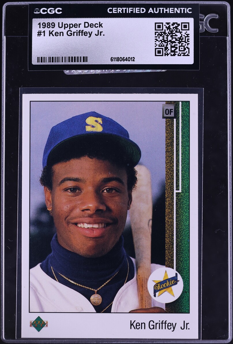 1989 Upper Deck Ken Griffey Jr. ROOKIE #1 CGC AUTH