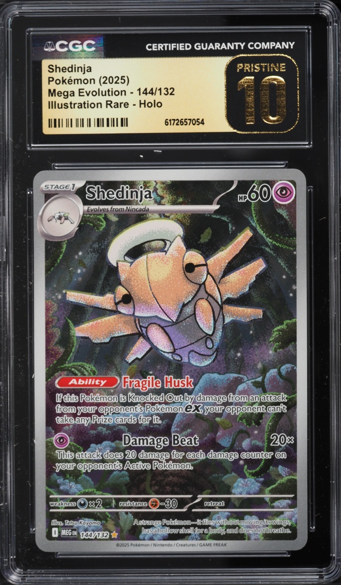 2025 Pokemon Mega Evolution IR Shedinja #144 CGC 10 PRISTINE