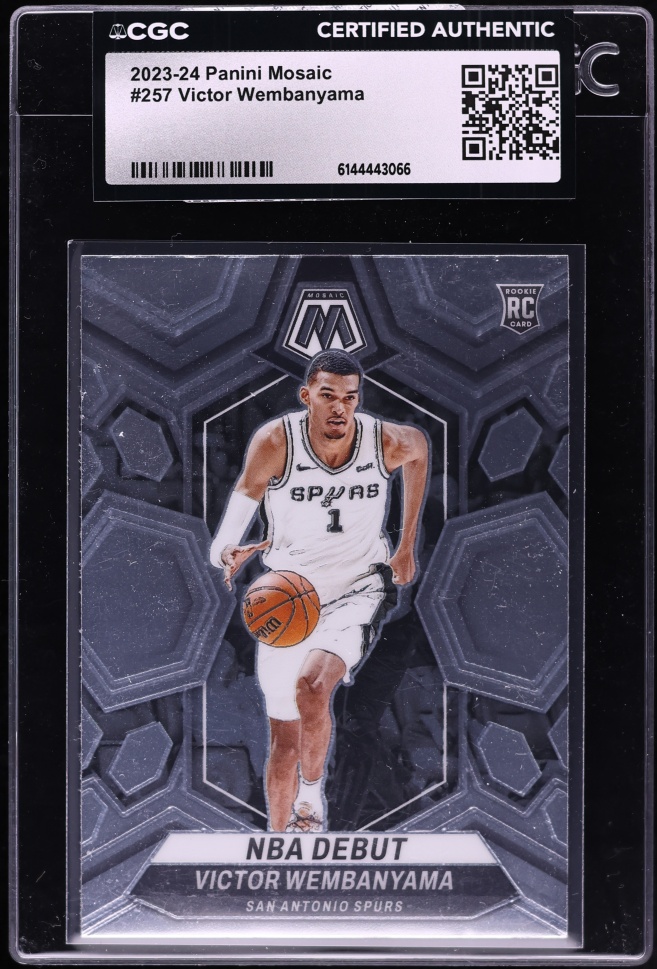 2023 Panini Mosaic Victor Wembanyama ROOKIE #257 CGC AUTH
