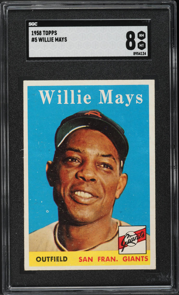 1958 Topps Willie Mays #5 SGC 8 NM-MT