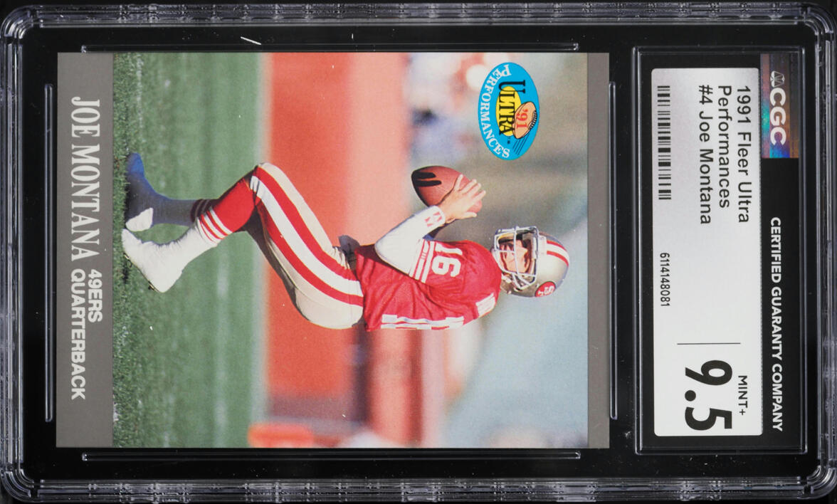 1991 Ultra Performances Joe Montana #4 CGC 9.5 MINT+