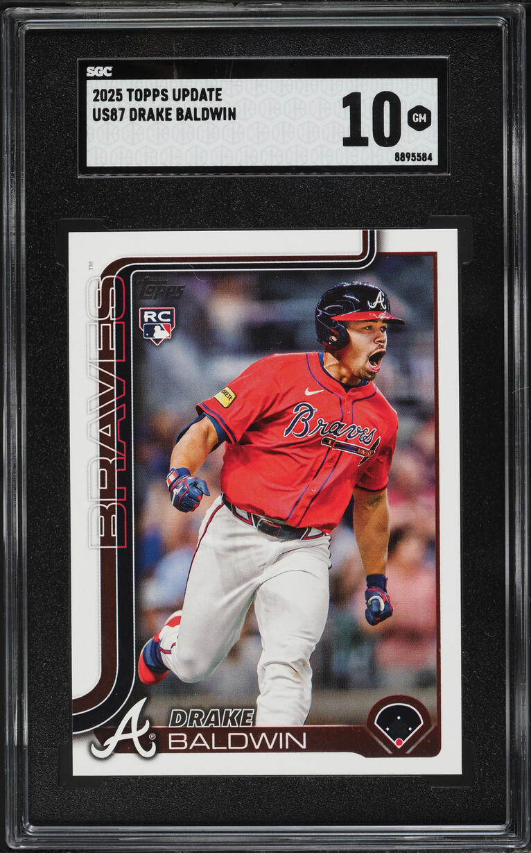 2025 Topps Update Drake Baldwin ROOKIE #US87 SGC 10 GEM MINT