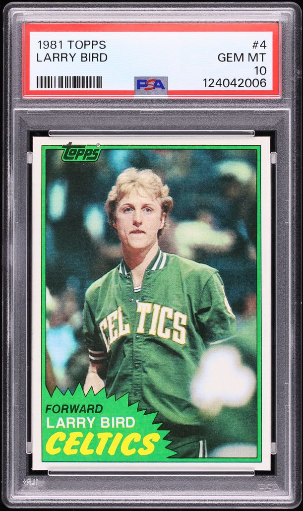 1981 Topps Basketball Larry Bird #4 PSA 10 GEM MINT