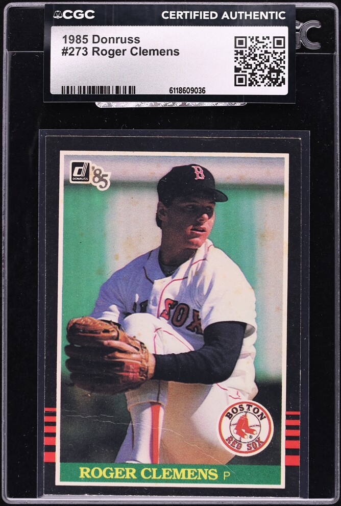 1985 Donruss Roger Clemens ROOKIE #273 CGC AUTH