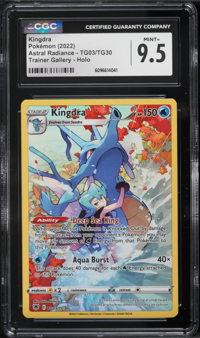 2022 Pokemon Sword & Shield Astral Radiance CHR Kingdra #TG03 CGC 9.5 MINT+
