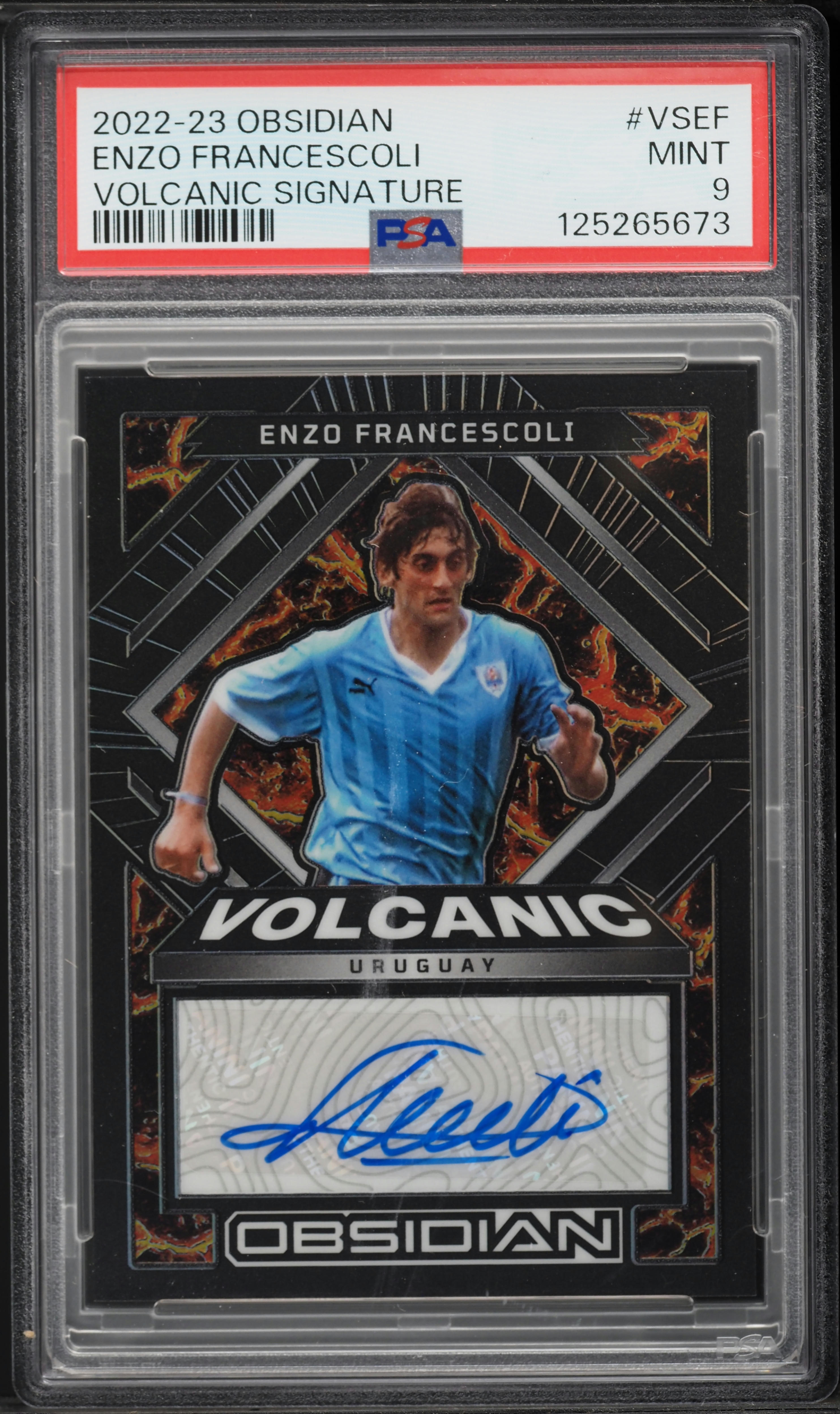 2022 Panini Obsidian Volcanic Enzo Francescoli AUTO /199