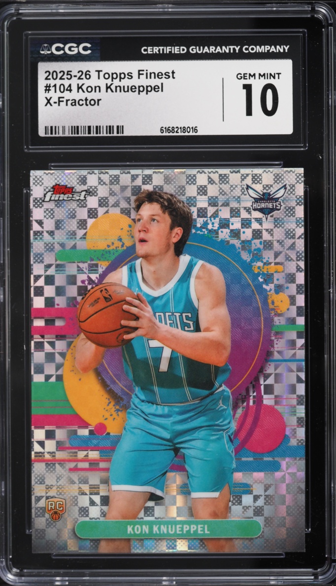 2025 Finest Xfractor Kon Knueppel ROOKIE #104 CGC 10 GEM MINT