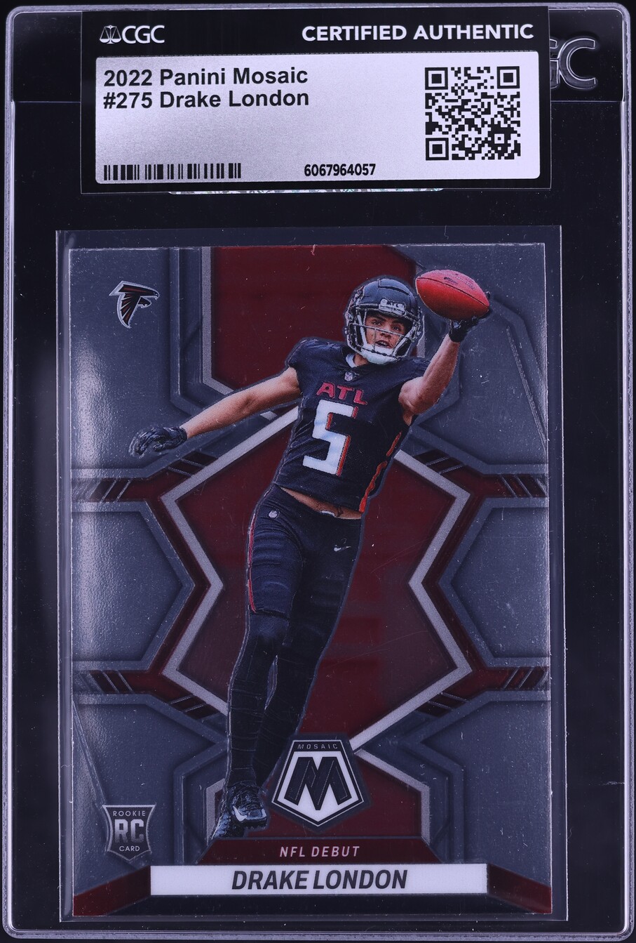 2022 Panini Mosaic Drake London ROOKIE #275 CGC AUTH