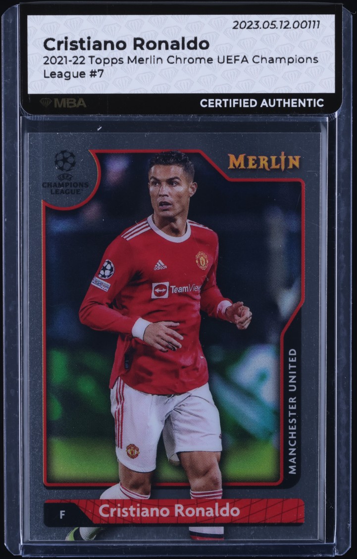 2021 Topps Merlin Chrome UEFA Champions League Cristiano Ronaldo #7 MBA AUTH