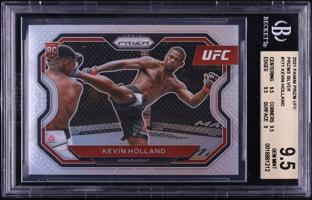 2021 Panini Prizm UFC Silver Kevin Holland ROOKIE #171 BGS 9.5 GEM MINT