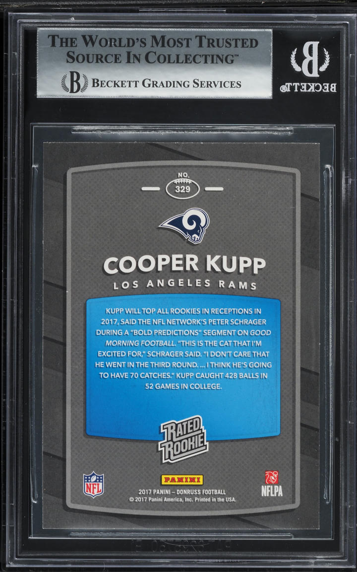 2017 Donruss Football Cooper Kupp ROOKIE #329 BGS 9 MINT