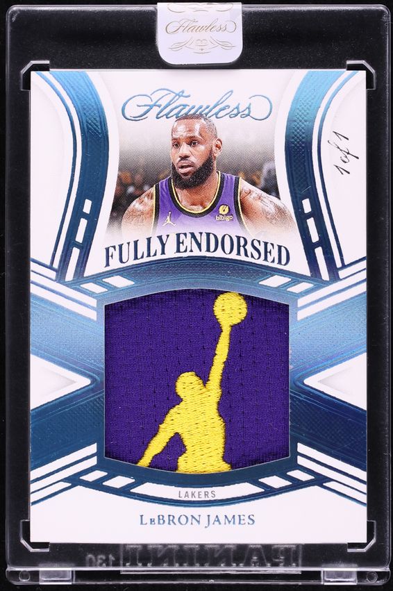 2023 Panini Flawless Fully Endorsed LeBron James JORDAN JUMPMAN LOGO ...