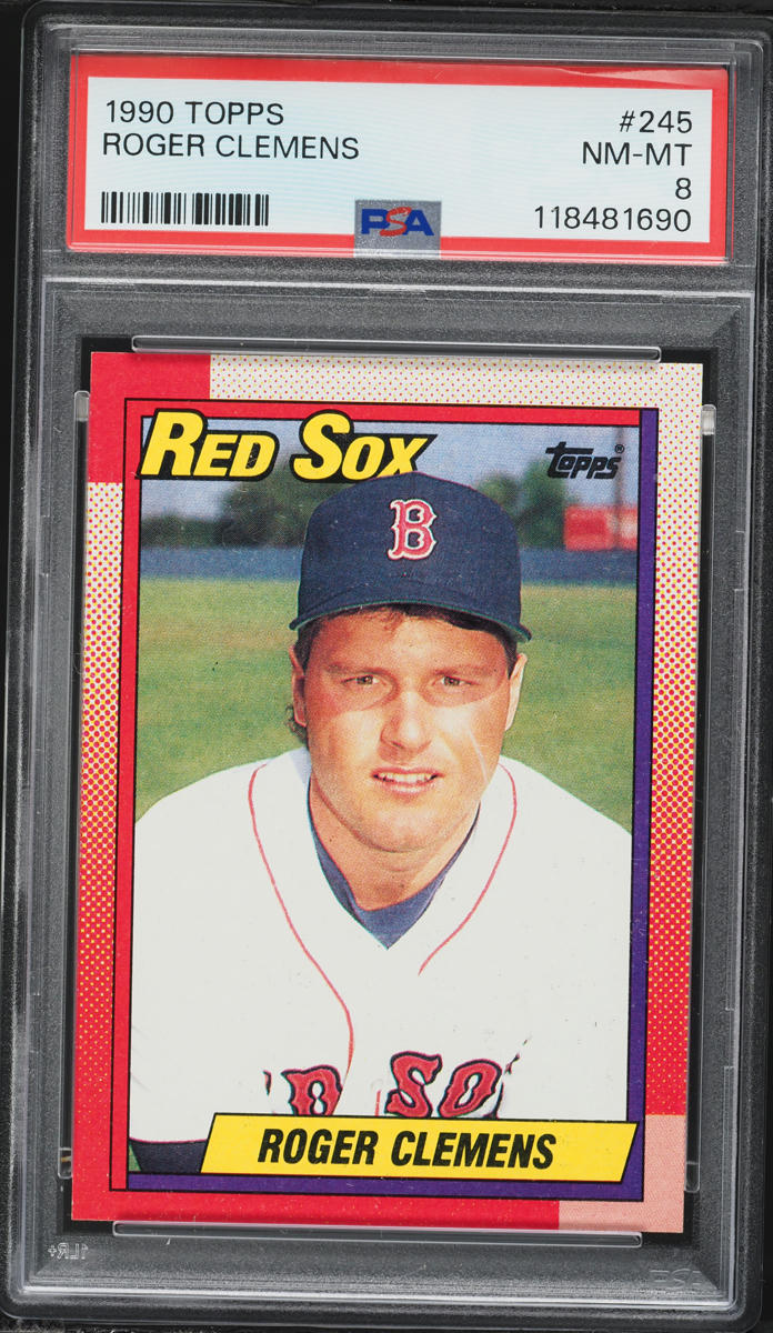 1990 Topps Roger Clemens #245 PSA 8 NM-MT