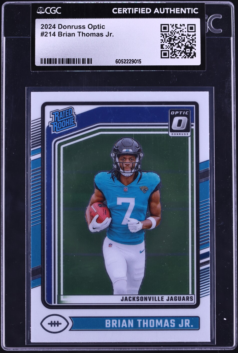 2024 Donruss Optic Brian Thomas Jr. ROOKIE #214 CGC AUTH