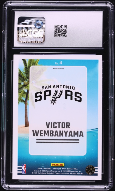 2024 Donruss Optic Splash! Holo Victor Wembanyama #4 CGC 9 MINT