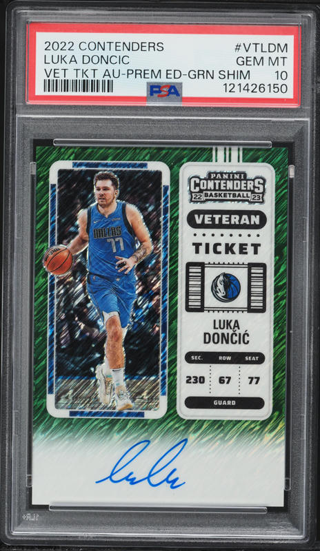 2022 Panini Contenders Premium Jeremy Sochan ROOKIE AUTO #123 PSA