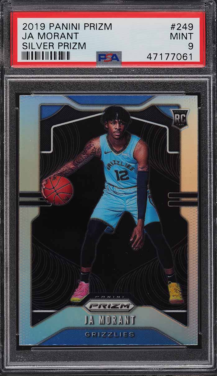 2019 Panini Prizm Silver Ja Morant ROOKIE #249 PSA 9 MINT