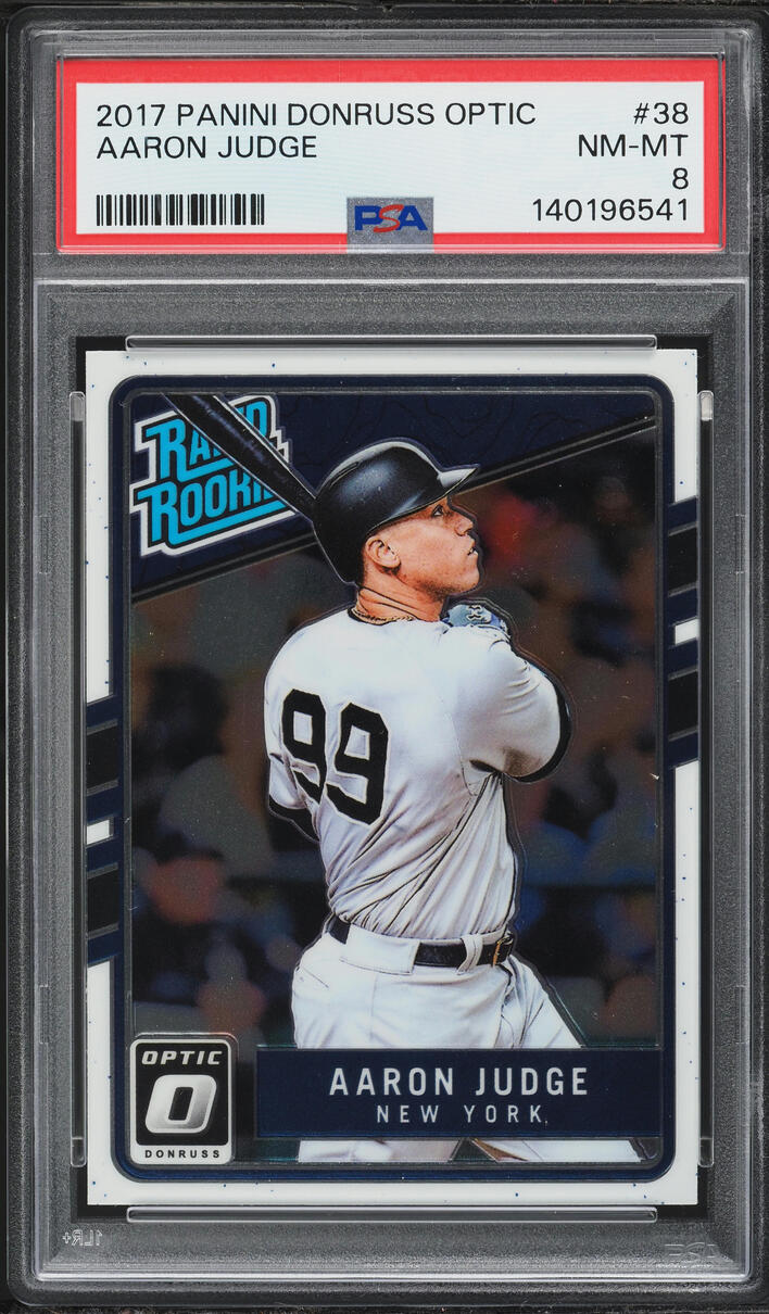 2017 Donruss Optic Aaron Judge ROOKIE #38 PSA 8 NM-MT