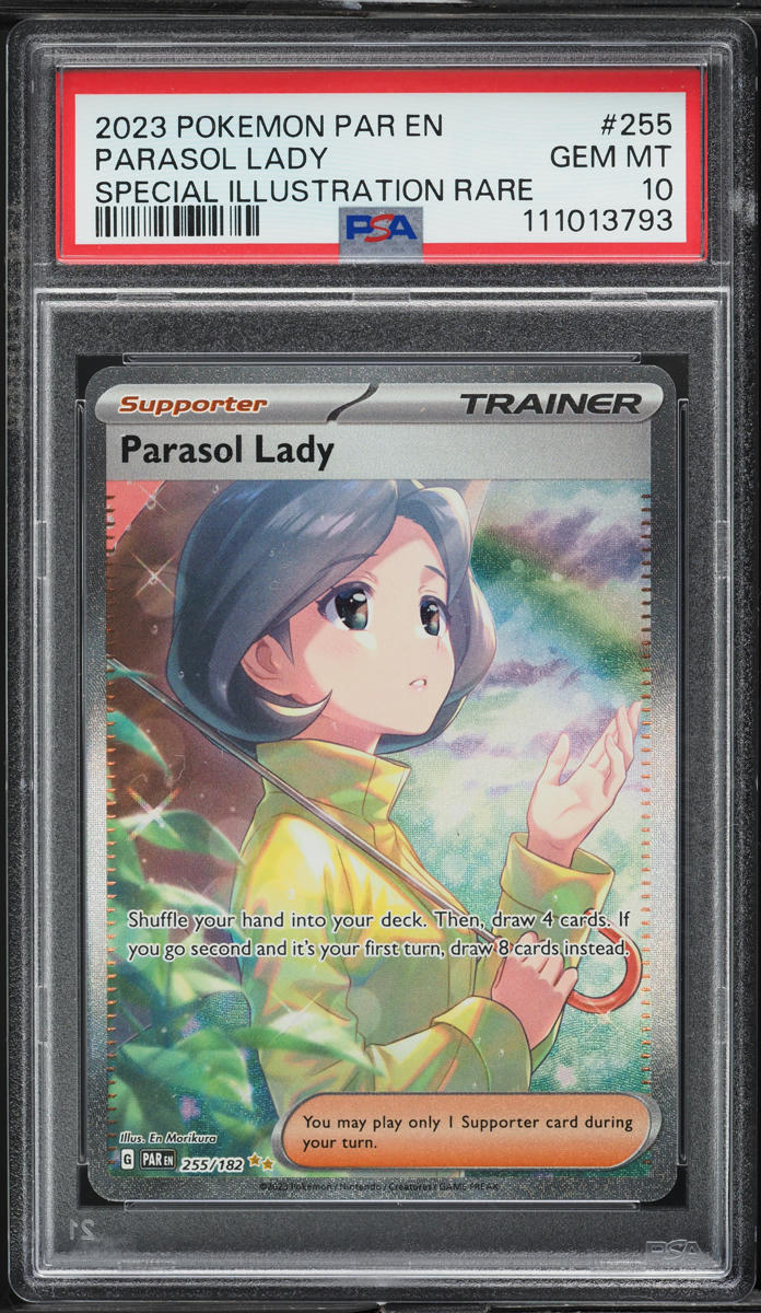 2023 Pokemon Scarlet & Violet Paradox Rift SIR Parasol Lady #255 PSA 10 GEM MINT