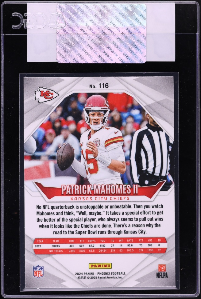 2024 Panini Phoenix Purple Patrick Mahomes II #116 CGC AUTH