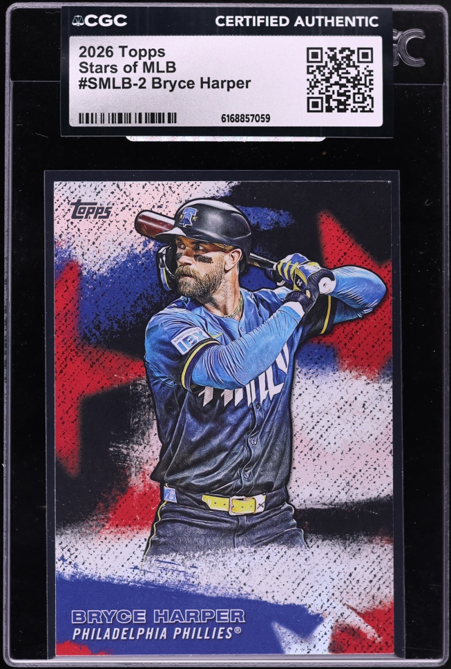 2026 Topps Stars Of MLB Bryce Harper #SMLB-2 CGC AUTH