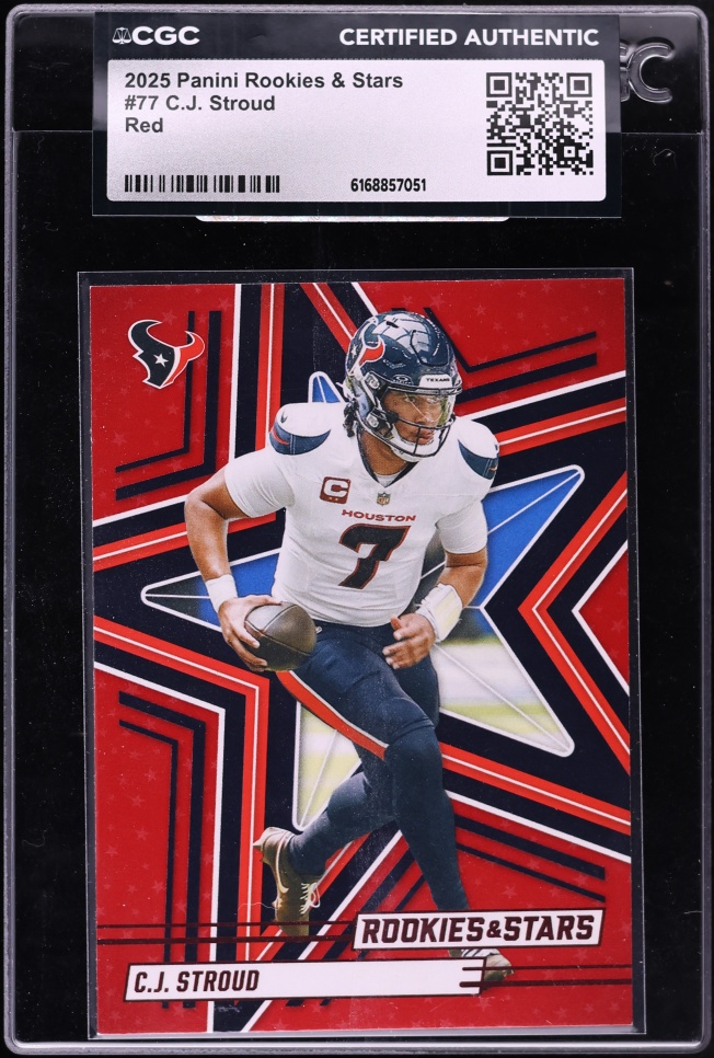 2025 Panini Rookies & Stars Red C.J. Stroud #77 CGC AUTH