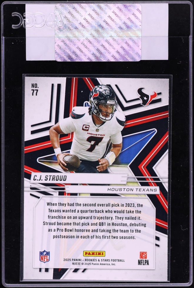 2025 Panini Rookies & Stars Red C.J. Stroud #77 CGC AUTH