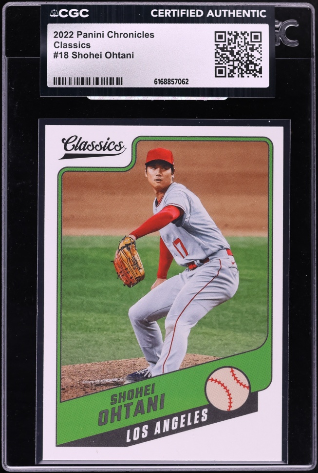 2022 Panini Chronicles Classics Shohei Ohtani #18 CGC AUTH