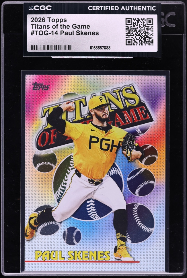 2026 Topps Titans Of The Game Paul Skenes #TOG-14 CGC AUTH