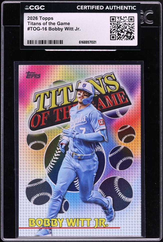 2026 Topps Titans Of The Game Bobby Witt Jr. #TOG-16 CGC AUTH