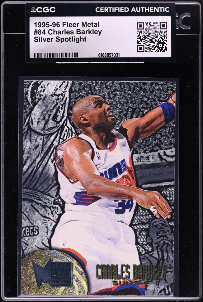 1995 Metal Silver Spotlight Charles Barkley #84 CGC AUTH