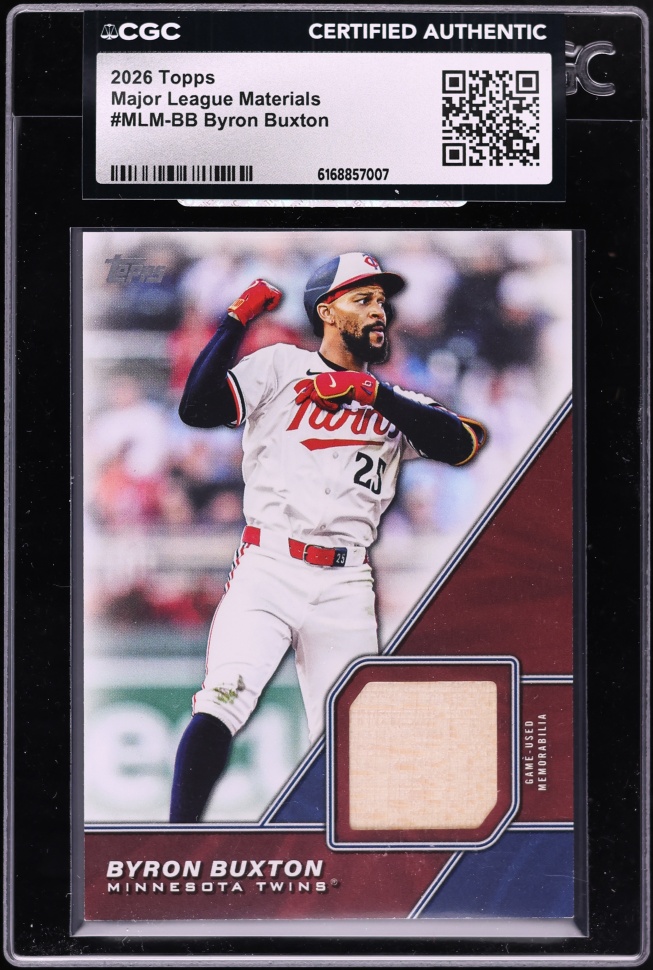 2026 Topps Major League Materials Byron Buxton RELIC #MLM-BB CGC AUTH