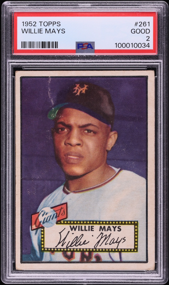1952 Topps Willie Mays #261 PSA 2 GD