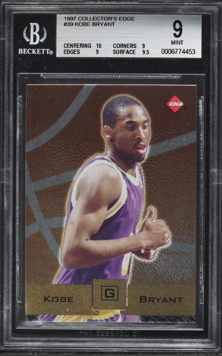 1997 Collector's Edge Kobe Bryant #39 BGS 9 MINT