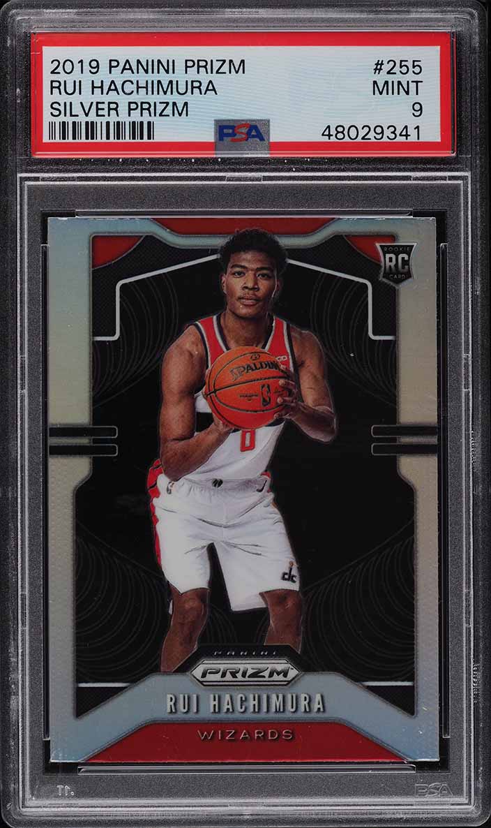 2019 Panini Prizm Rui Hachimura ROOKIE RC #255 PSA 10 GEM MINT on