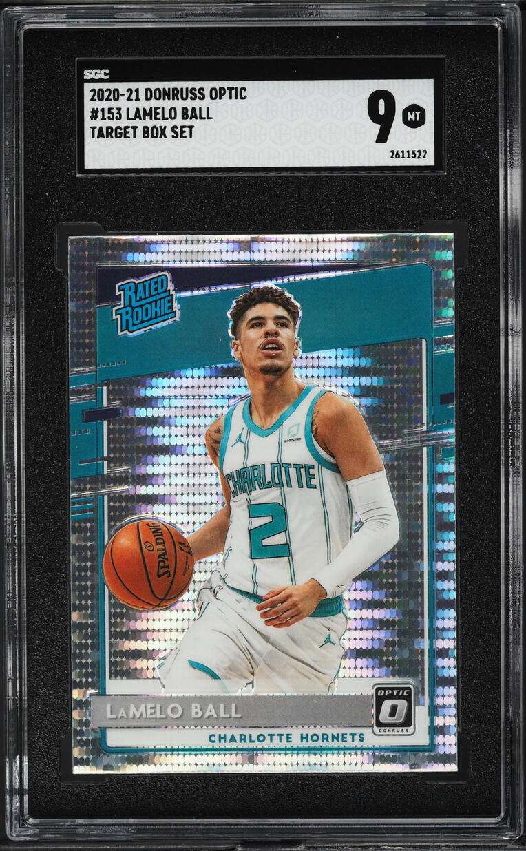 2020 Donruss Optic Target Box Set LaMelo Ball ROOKIE #153 SGC 9 MINT